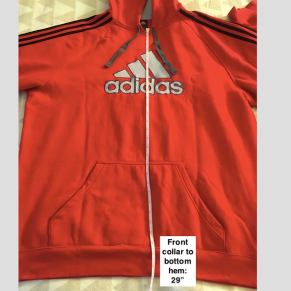 Adidas Men's XXL Red Pullover Hoodie MS2 MPF - Picture 8 of 11